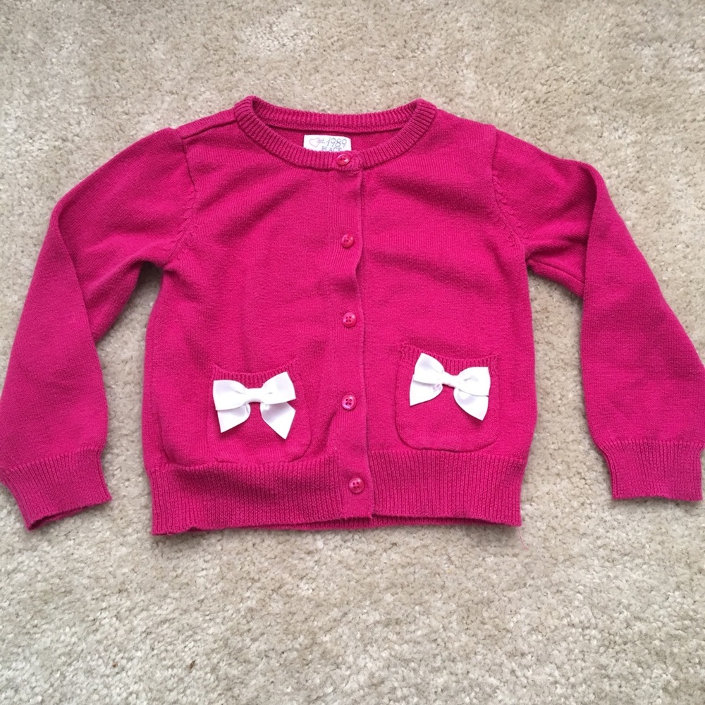 3/$10 Children’s Plc Magenta Long Sleeve Cardigan